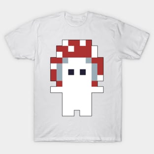 Mushroom Man in Pixel T-Shirt